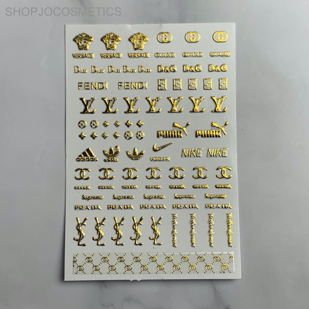 Gold Supreme Nail Stickers